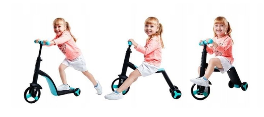Nadle scooter - 3w1 rowerek hulajnoga biegowy