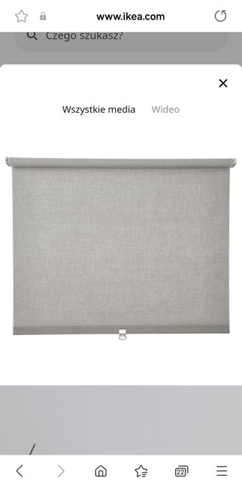 Szara roleta Langdans 100×250, Ikea