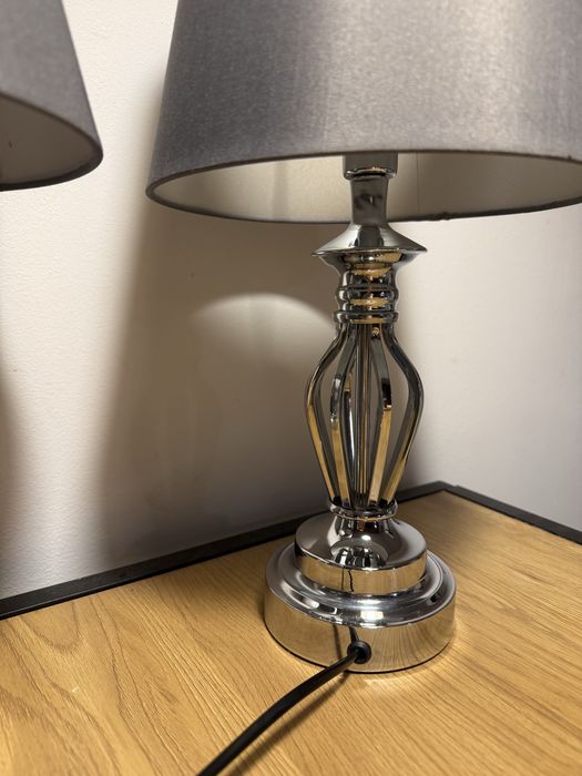 Lampki nocne szary/srebrny