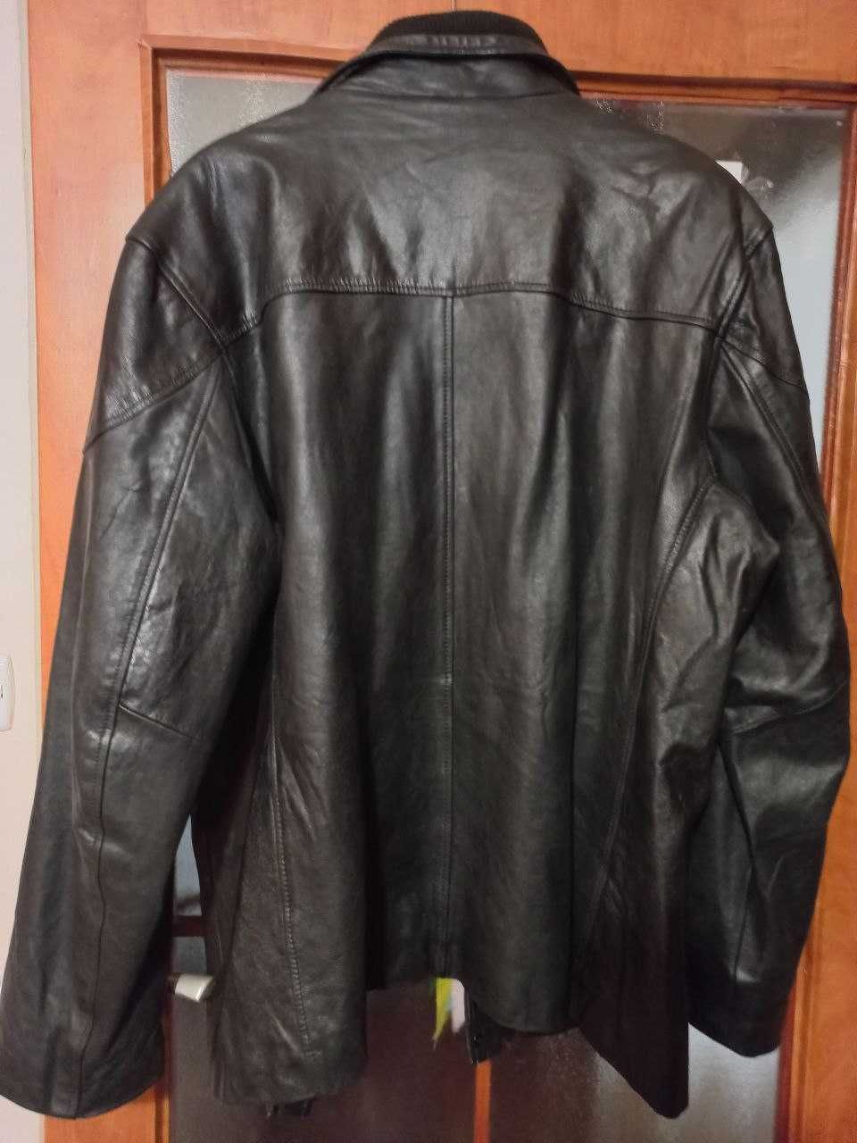 Męska skórzana czarna kurtka firmy ROCKANDBLUE (Szwecja)