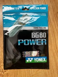 Naciąg do Badmintona - Yonex BG 80 Power Black