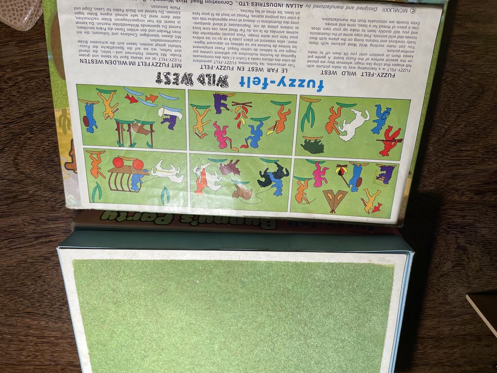 Jogos feltro Fuzzy-felt anos 1960 / 70