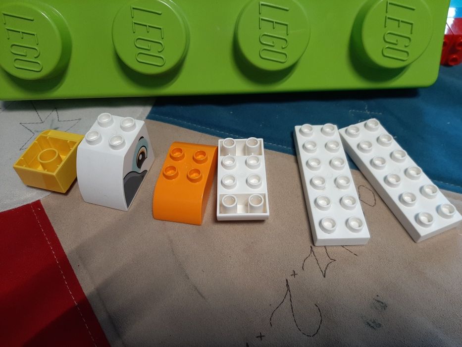 Klocki lego duplo ptak Kakadu 6 elementów