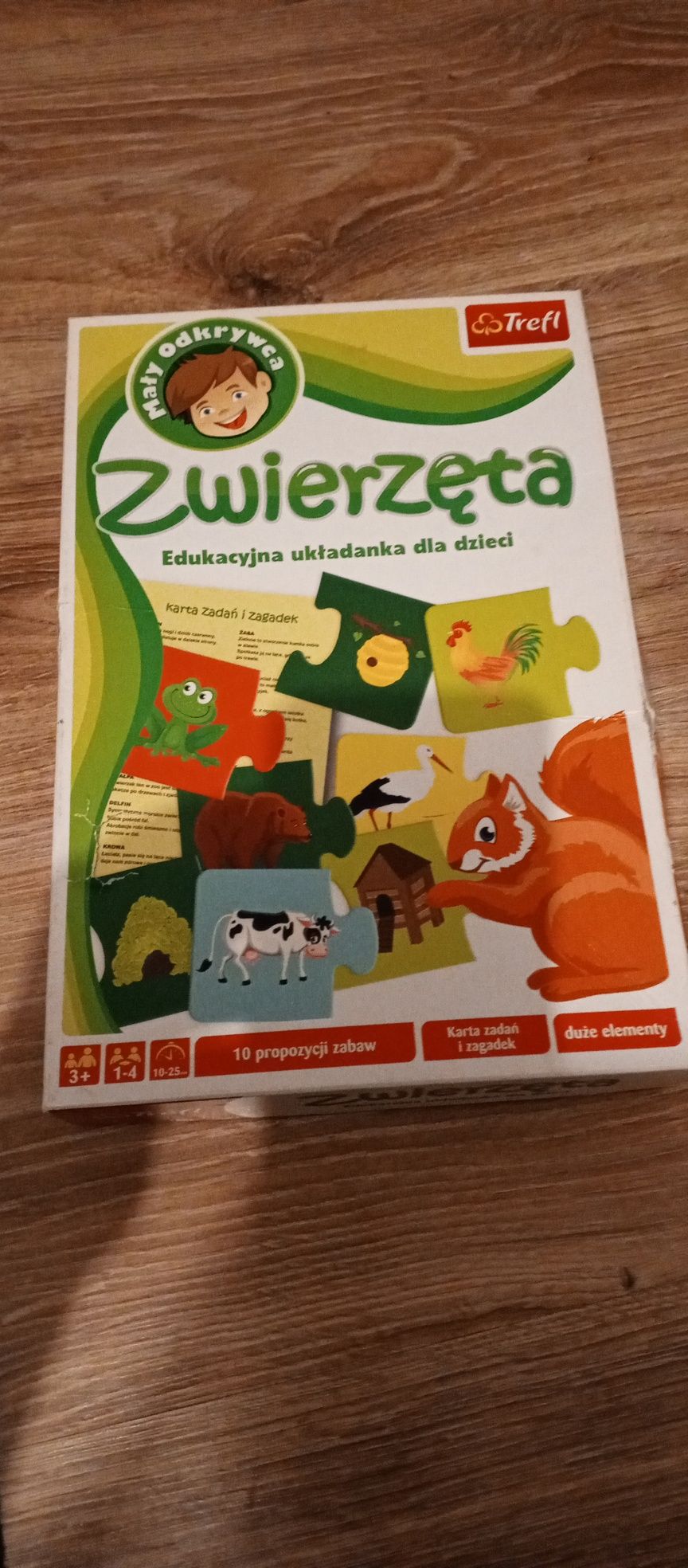 Mały odkrywca puzzle zwierzęta