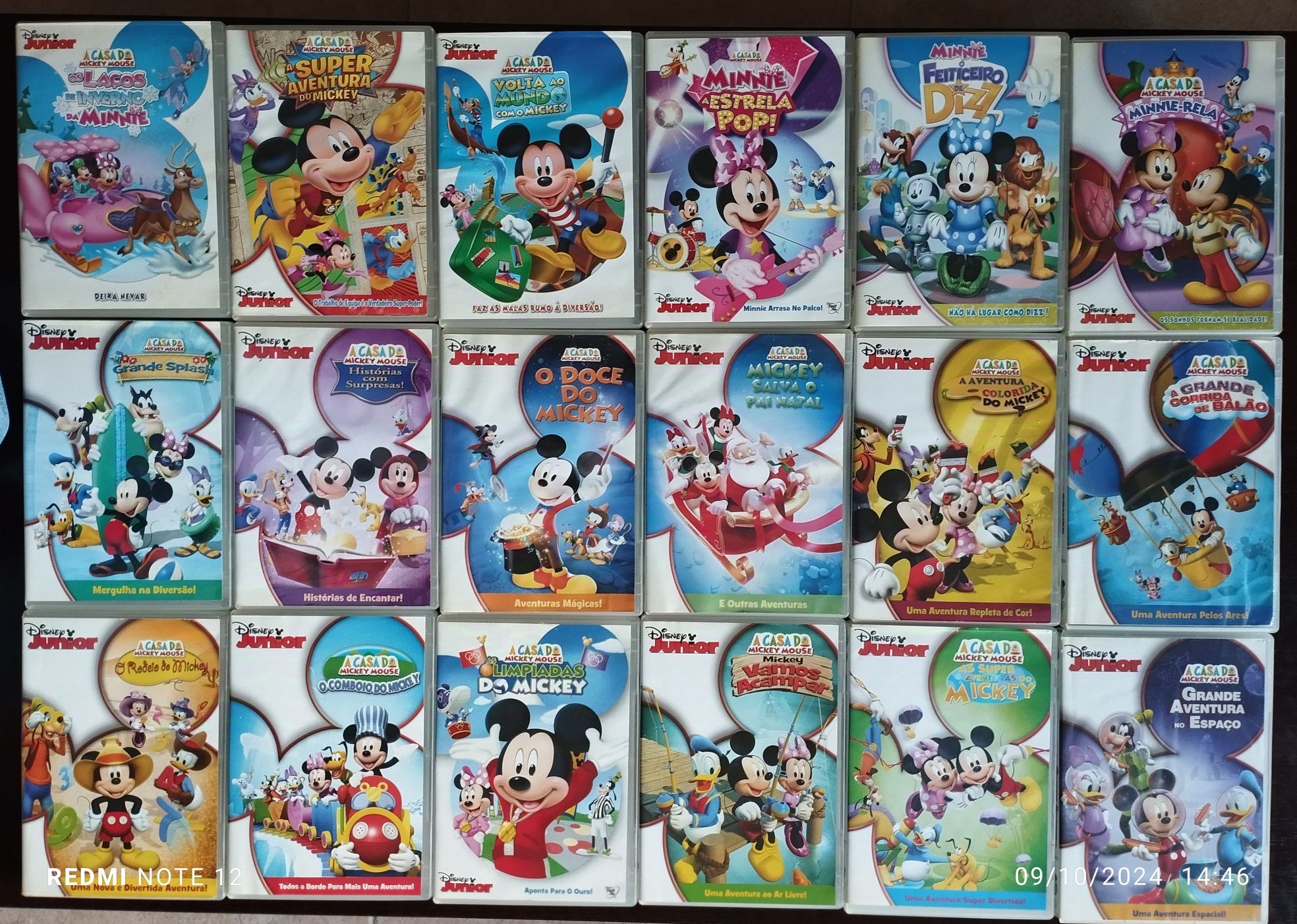 DVD'S a casa do Mickey Mouse