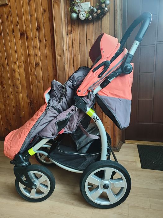 Wózek X-lander XA Africa Pomarańczowy składany z akcesoriami