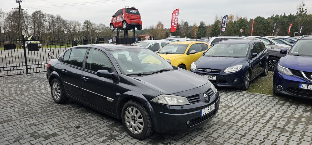 SKUP AUT TORUŃ Renault Megane 2005r 2.0 GAZ Panorama Klima Sedan