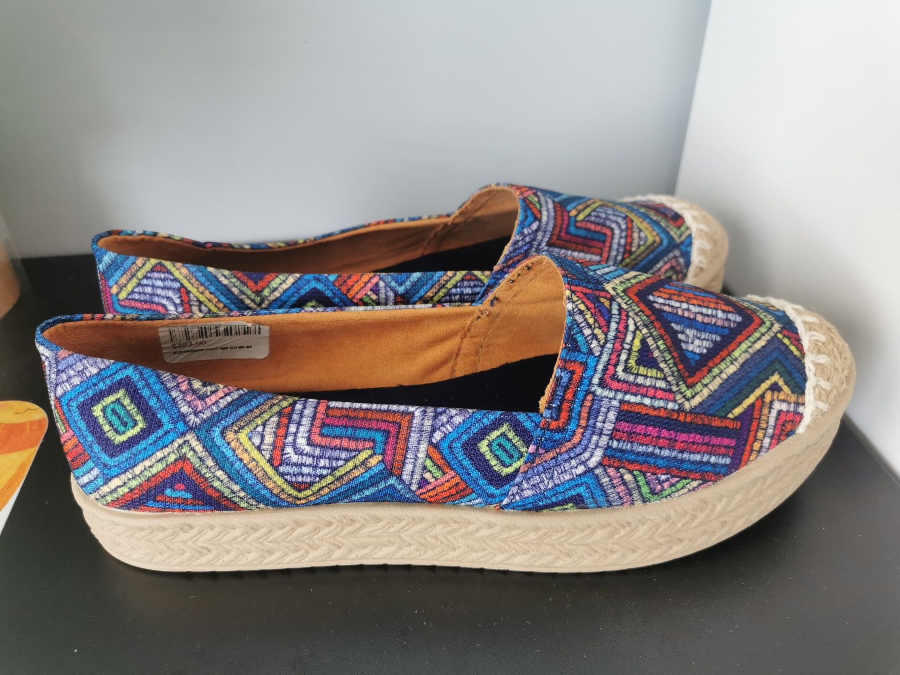 Espadryle Chula boho z Meksyku r. 39