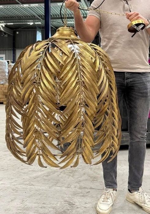 STUNNING Luxury palm leaf lamp by PTMD luxury living(handmade)