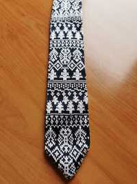 Nowy krawat świąteczny dzianinowy Pawo plus GRATIS