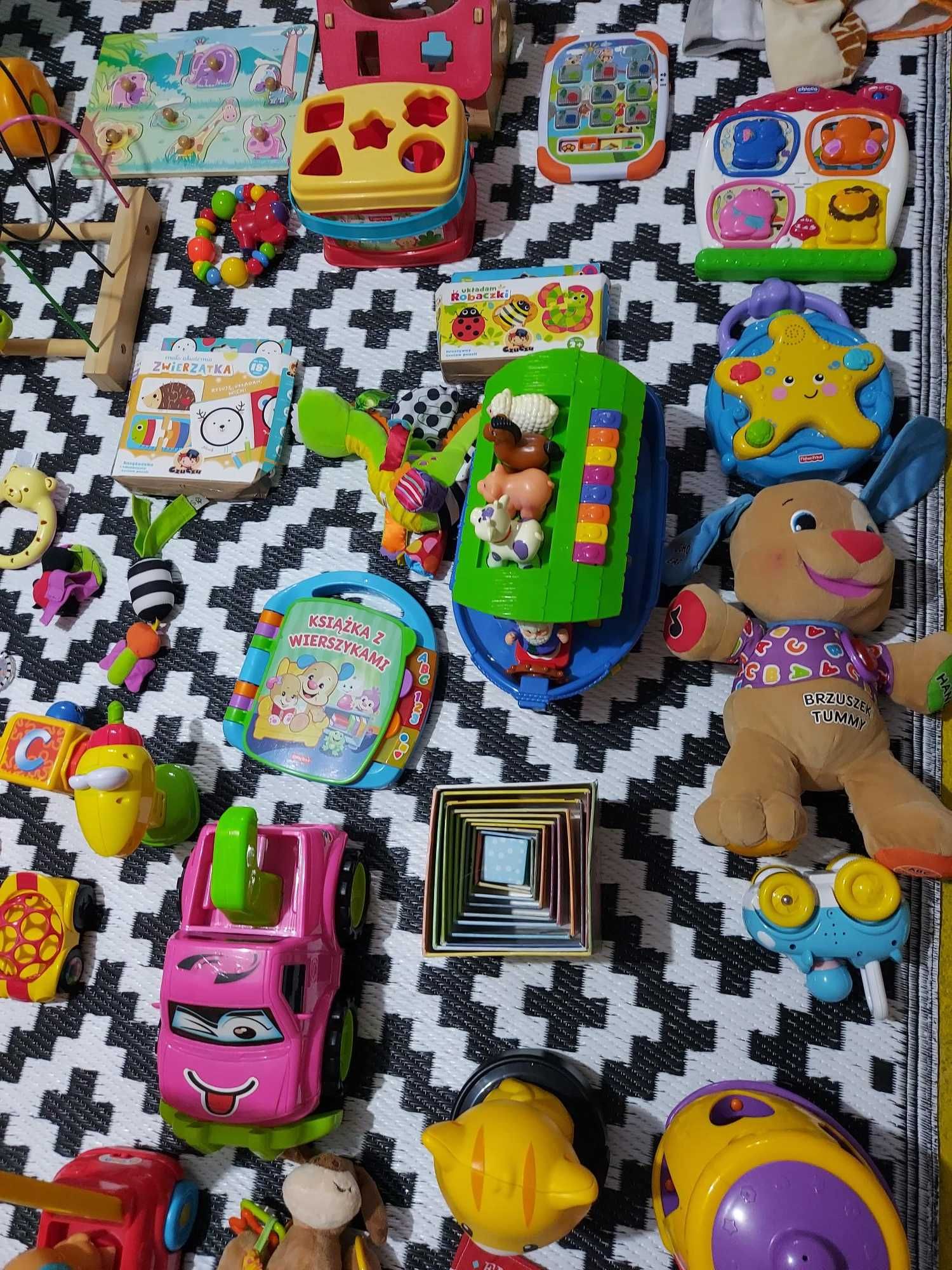 Zabawki, zestaw zabawek, wiek 0-2 latka, bardzo dobry stan
