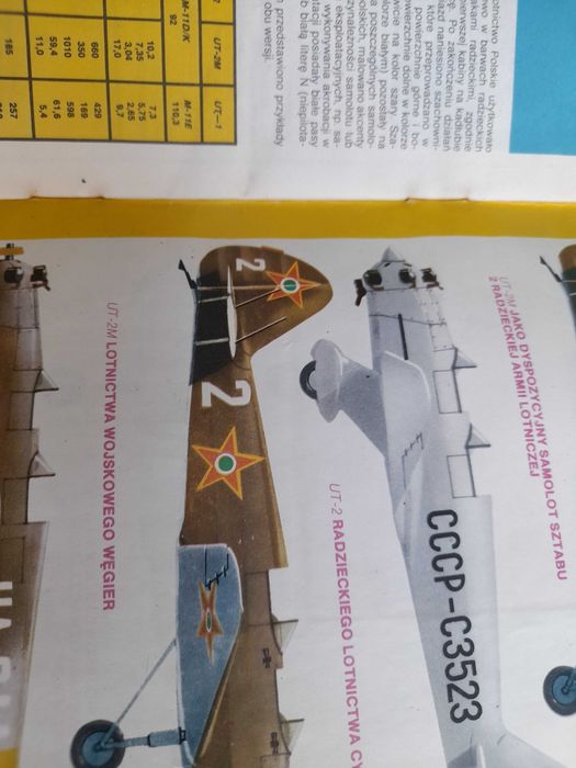 TBiU samolot szkolno-treningowy UT-2 i samolot myśliwski Hurricane