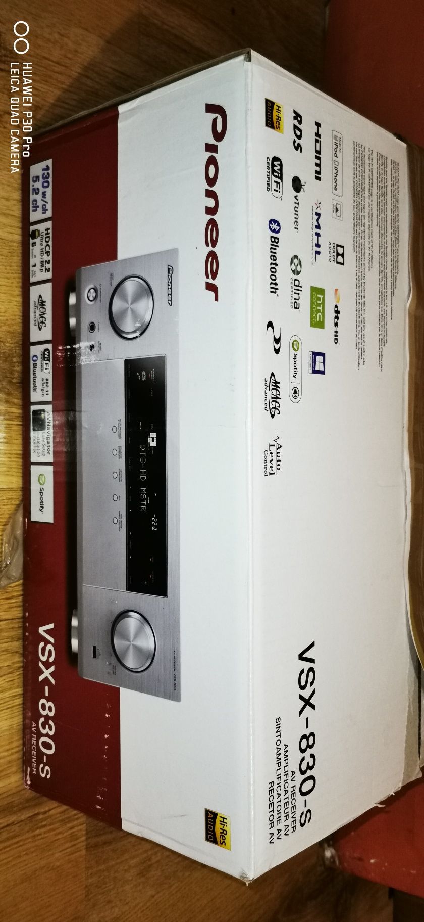 Pioneer Vsx 830 Amplituner 4k Hi Res Audio. 5.2 Wi fi. bluetooth