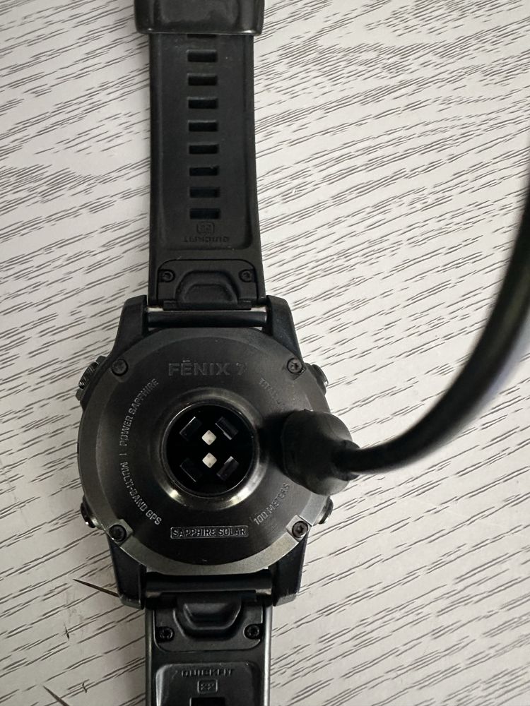 Zegarek Garmin Fenix 7 Sapphire Solar Titanium