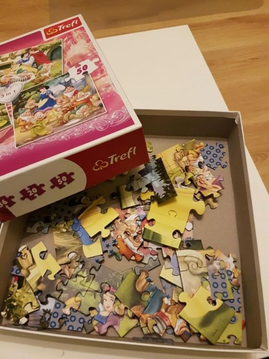 Puzzle dla dzieci dziewczynki Śnieżka Disney