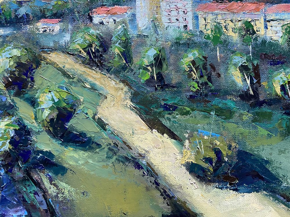 Vista Coimbra - Pintura a óleo sobre tela