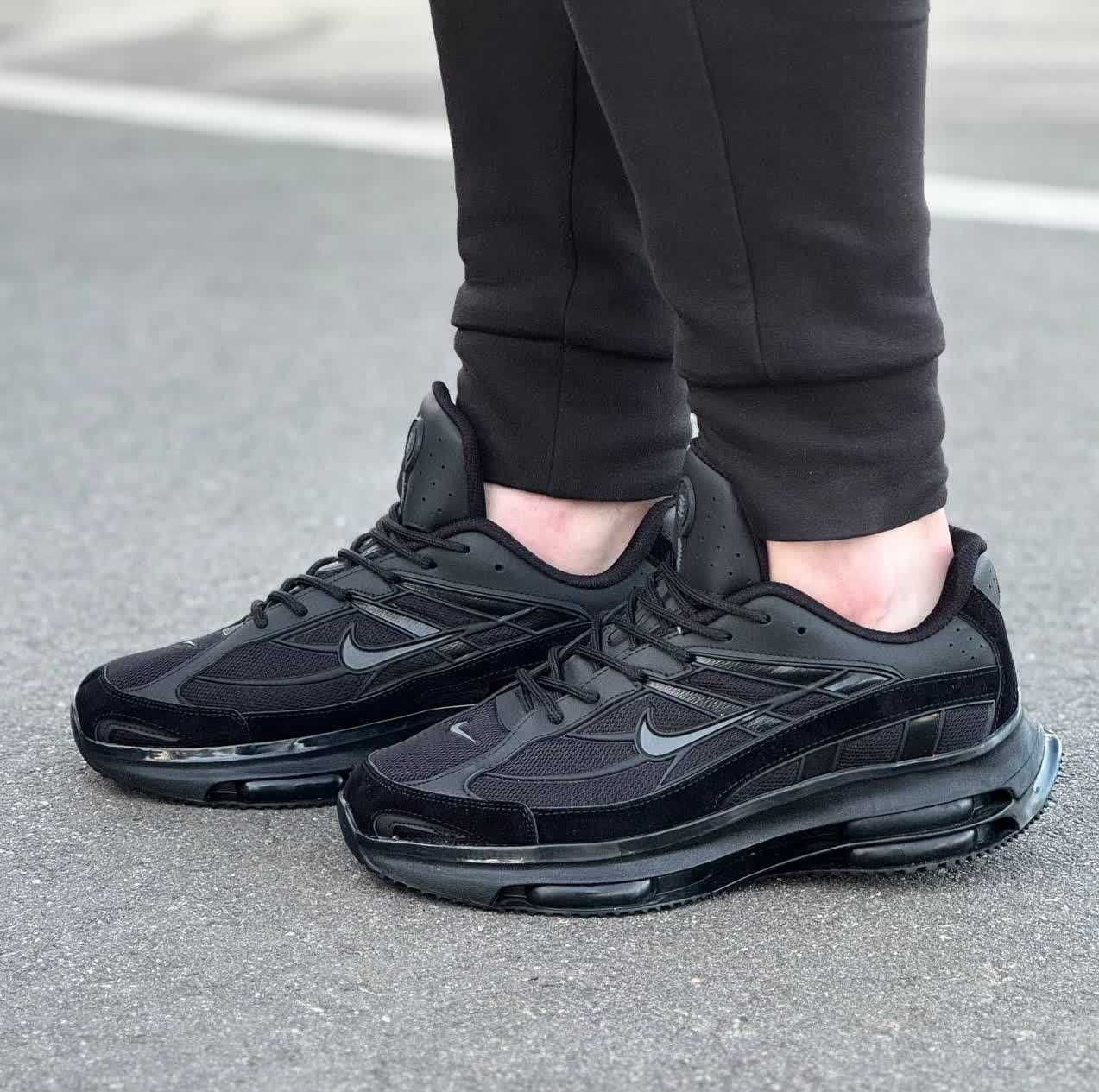 Кросівки Найк чорні демісезон, чоловічі Nike black для весни та літа