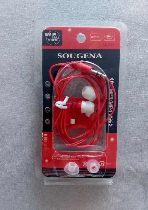 Nowe słuchawki douszne Sougena SA-713 Heavy Bass Jack 3.5 mm