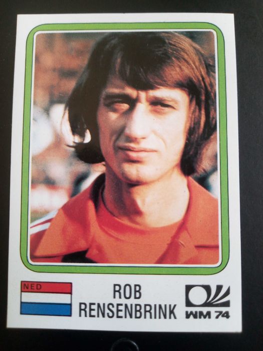 Cromo Panini World Cup Story de Rob Rensenbrink no Mundial 74