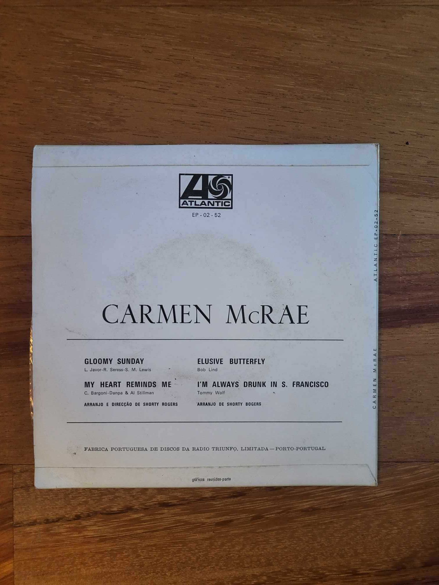 Disco Vinil | "Carmen McRae", Carmen McRae