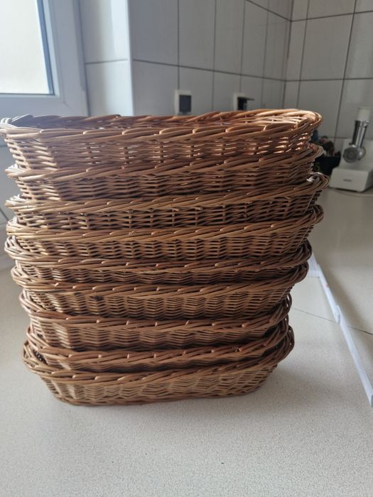 Koszyczek  wiklinowy 9 szt