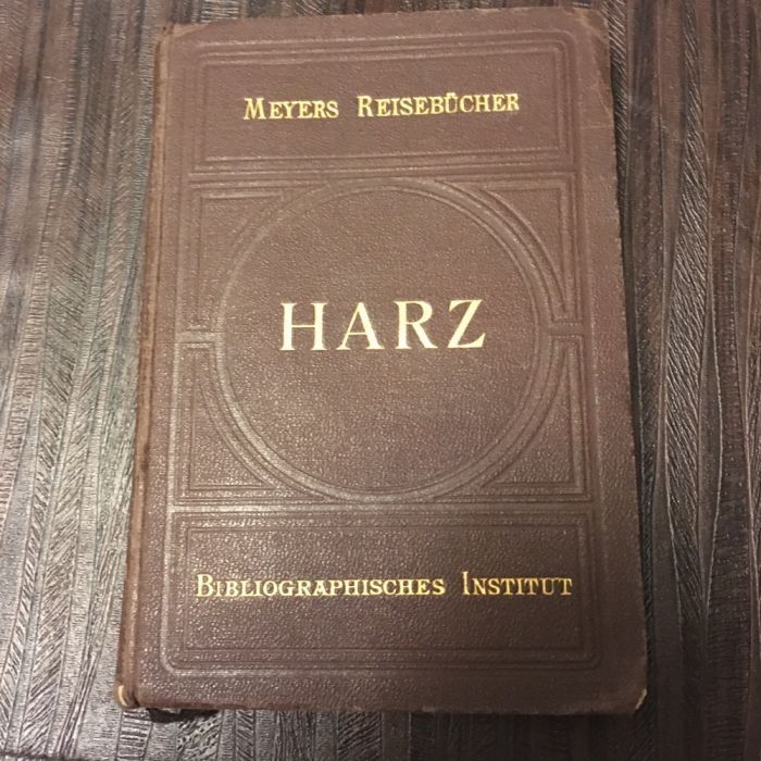 książka w języku niemieckim z 1909 roku tytuł HARZ