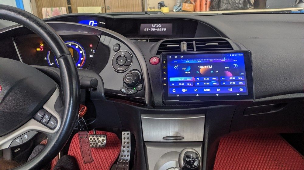 Магнитола Honda civic hatchback 2006-2011, android, под камеру заднего