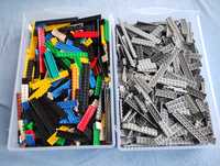 Lego segregowane płytki mix 2x2, 2x4, 2x6, 2x8, 2x10... kolory 0,1 kg.