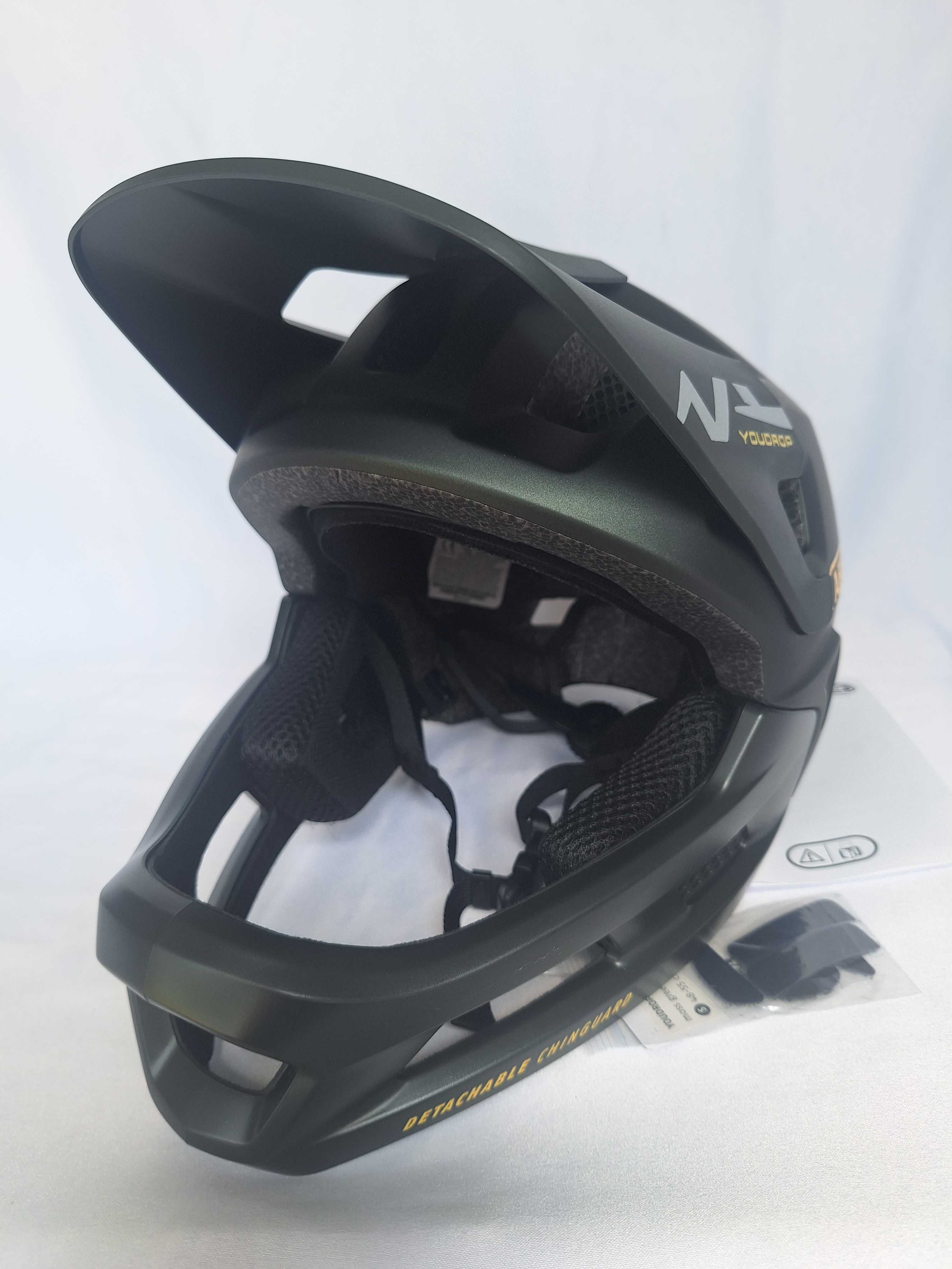 Kask rowerowy fullface Abus Youdrop FF Moss Green S 48-55cm