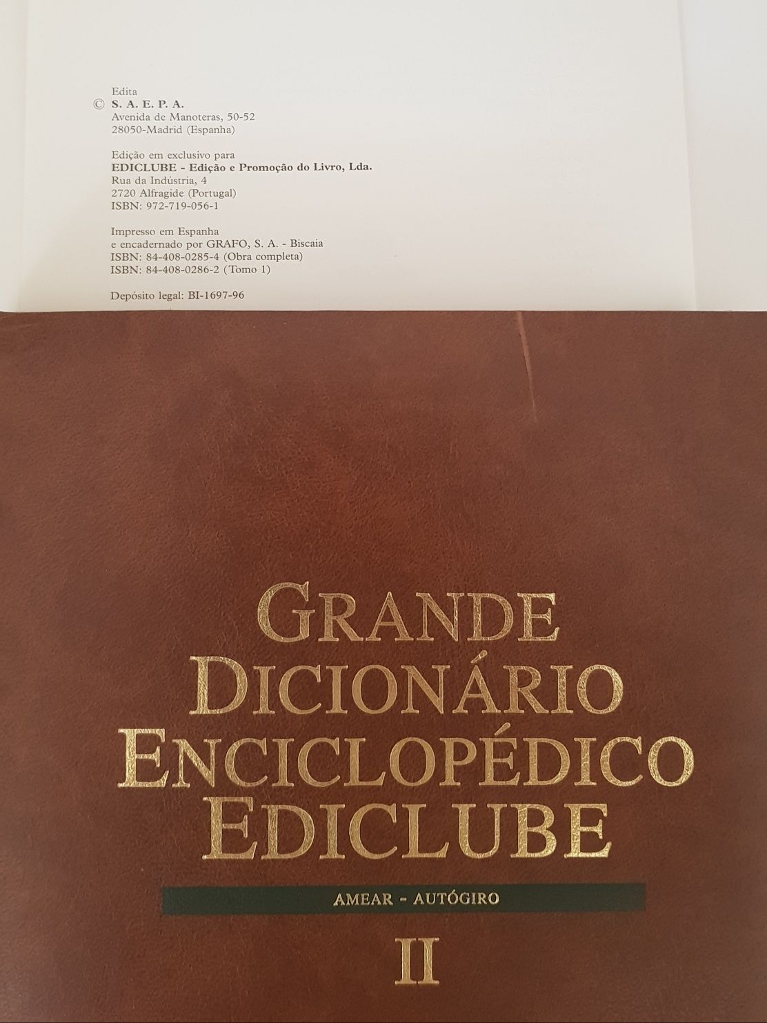 Grande Dicionário Enciclopédico 
19 volumes "