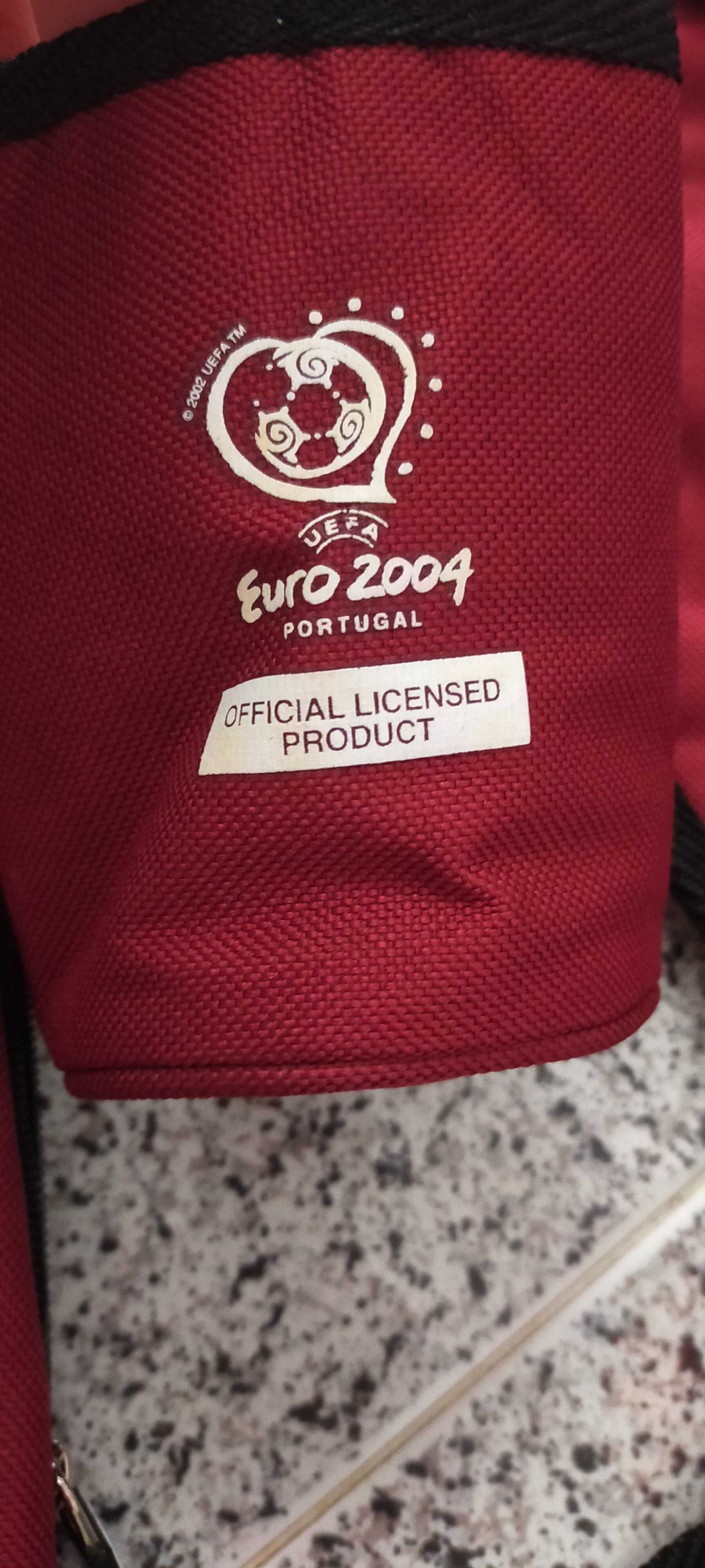 Conjunto Mochila e Cinta Oficial Euro 2004 UEFA Novo