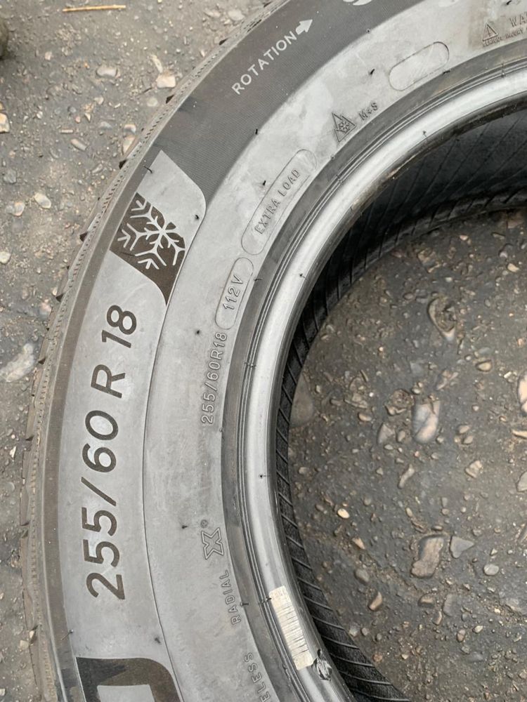 Шини 255/60 R18 пара Michelin зима, 2020 р, 6,5мм