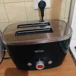 Toster Hoffen Czarny w Tostery - Drobne AGD do kuchni