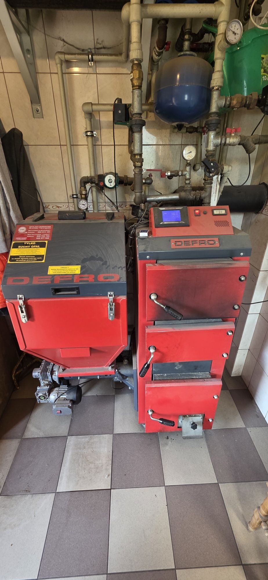 Piec Defro Duo 15 kw komplet części