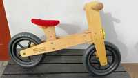 Drewniany rower biegowy