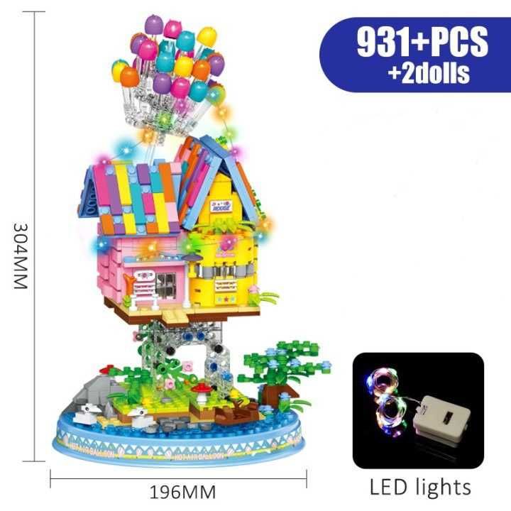 Dom z klocków 43217 Disney Odlot+ oświetlenie LED!