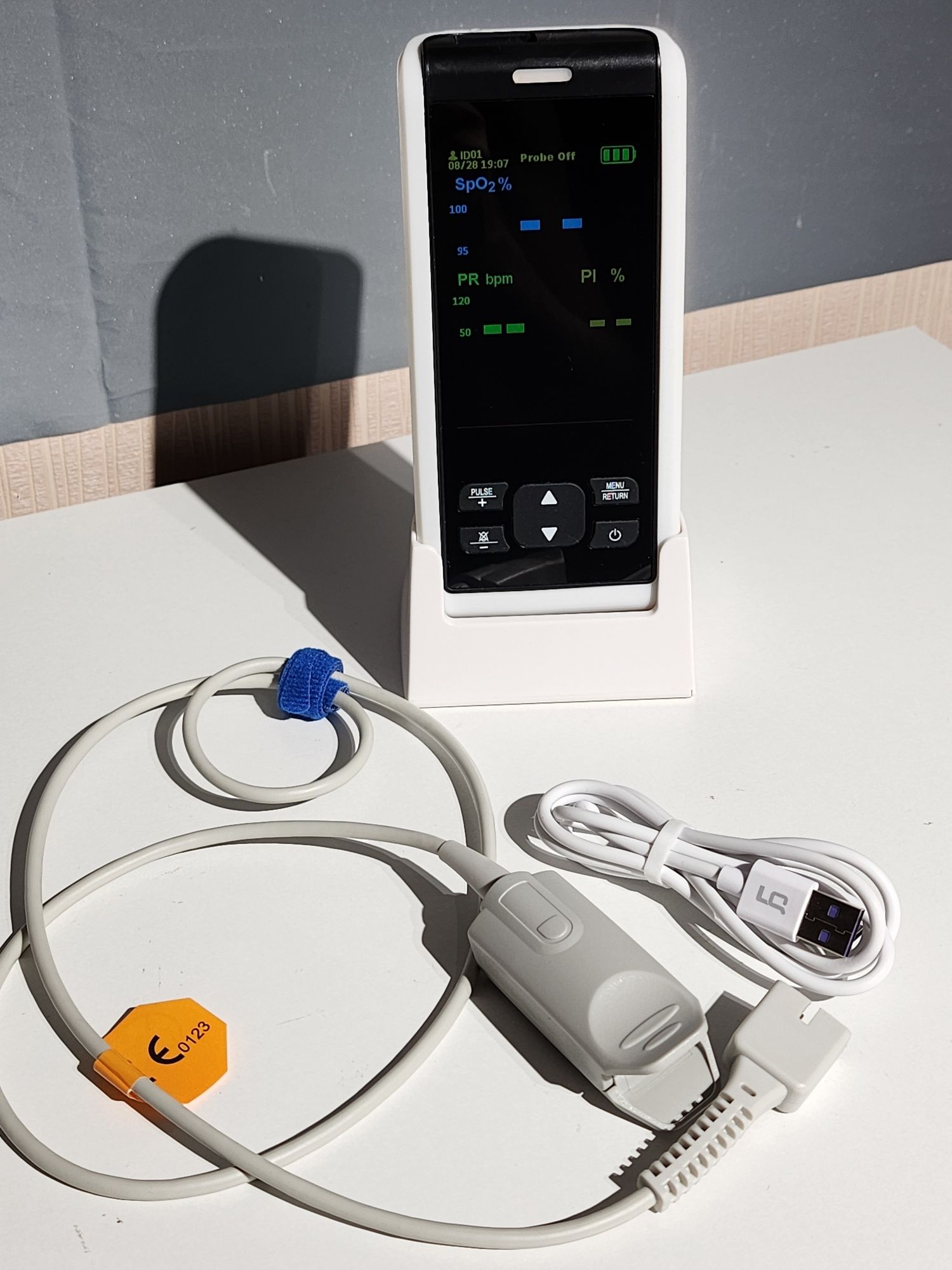 Ручний пульсоксиметр Holfenry Handheld Pulse Oximeter JKS50F Моніторин