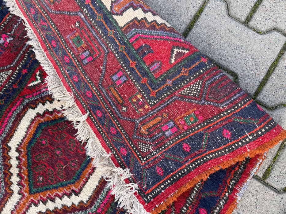 Dywan perski Hamadan długi chodnik 280x75 Iran Vintage