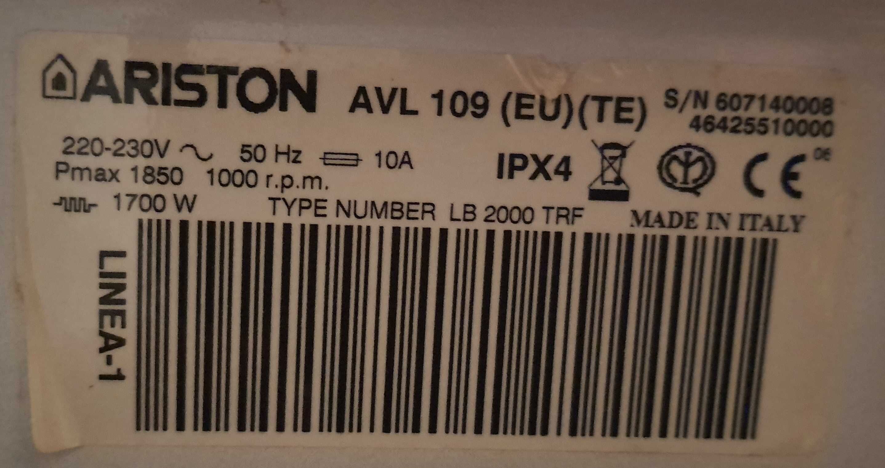 Стиральная машина ARISTON AVL109