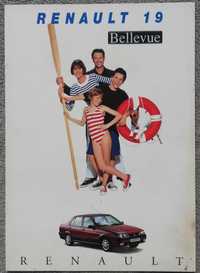 Prospekt Renault 19 Bellevue rok 1995