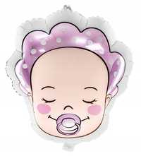 balon foliowy bobas dziewczynka baby shower roczek