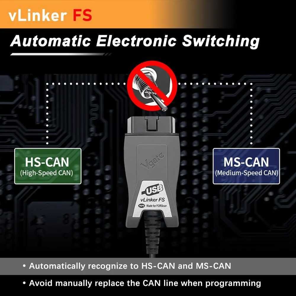 Vgate vLinker FS USB для ForScan