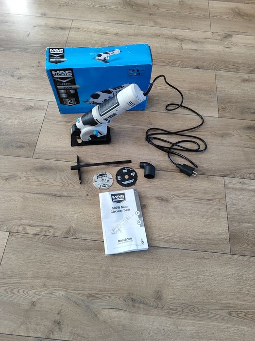 Mini piła tarczowa Macallister 500wat, tarcza 76mm, jak nowa