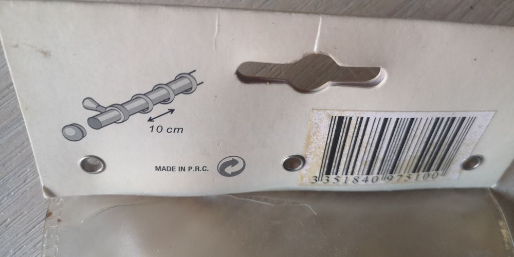 Kółka do karnisza bez żabek stare złoto.