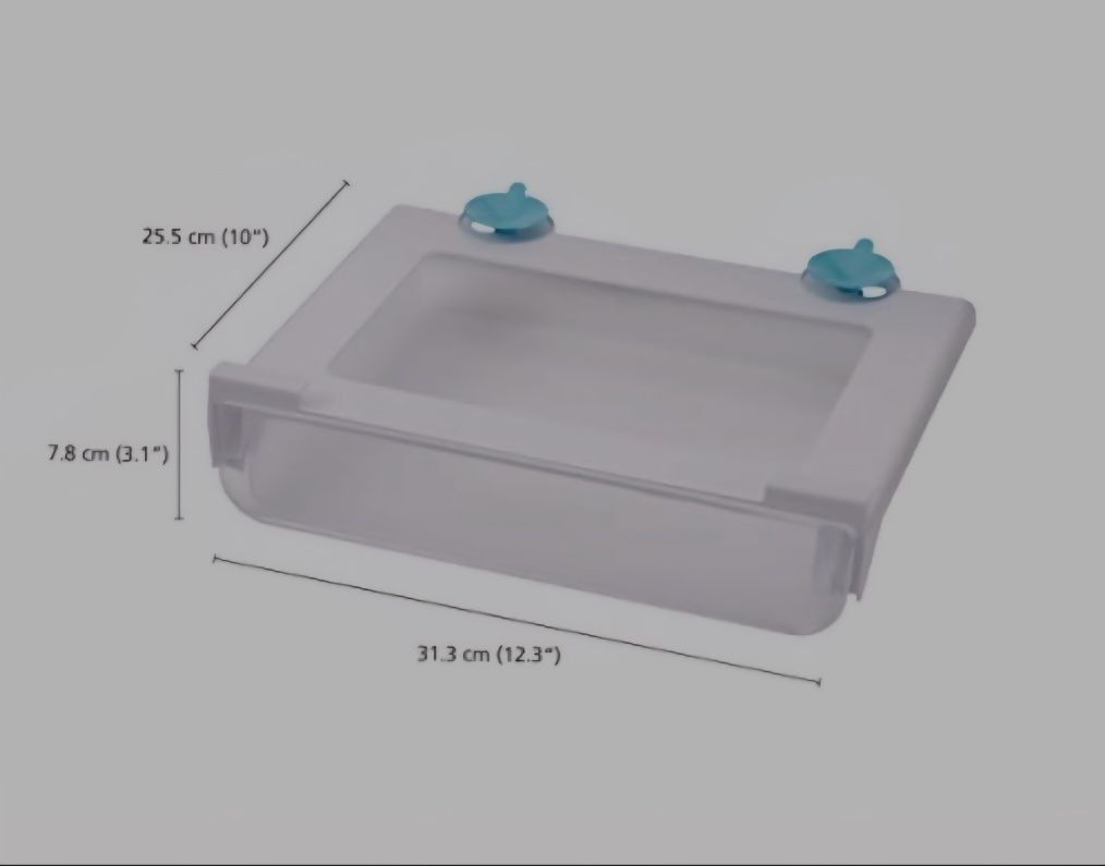 JosephJoseph organizer do lodówki 31 cm, biały/przezroczysty, tworzywo