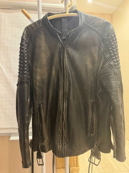 Байкерская кожаная куртка/косуха