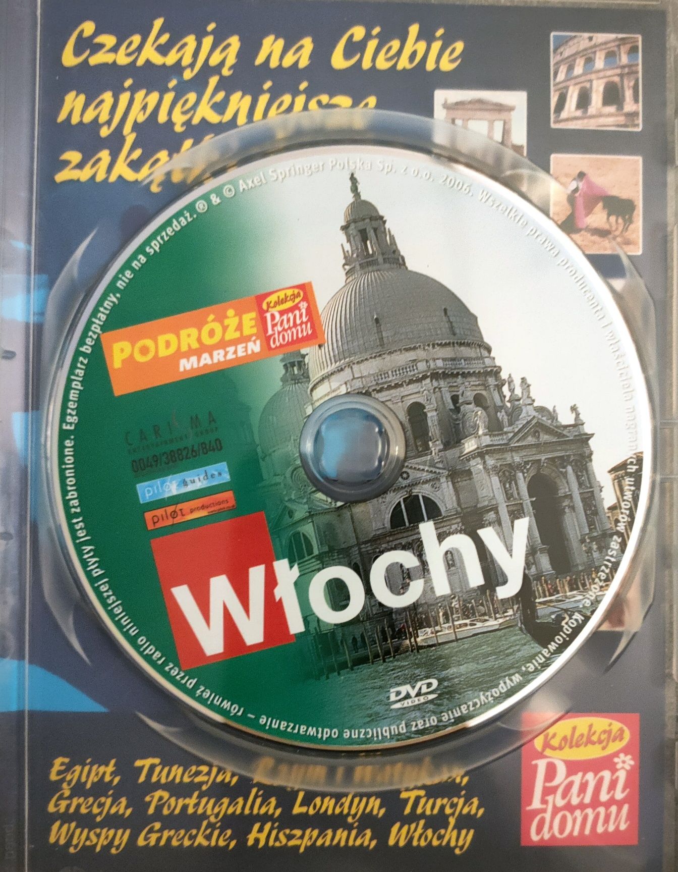 Włochy i Hiszpania filmy 2 płyty DVD