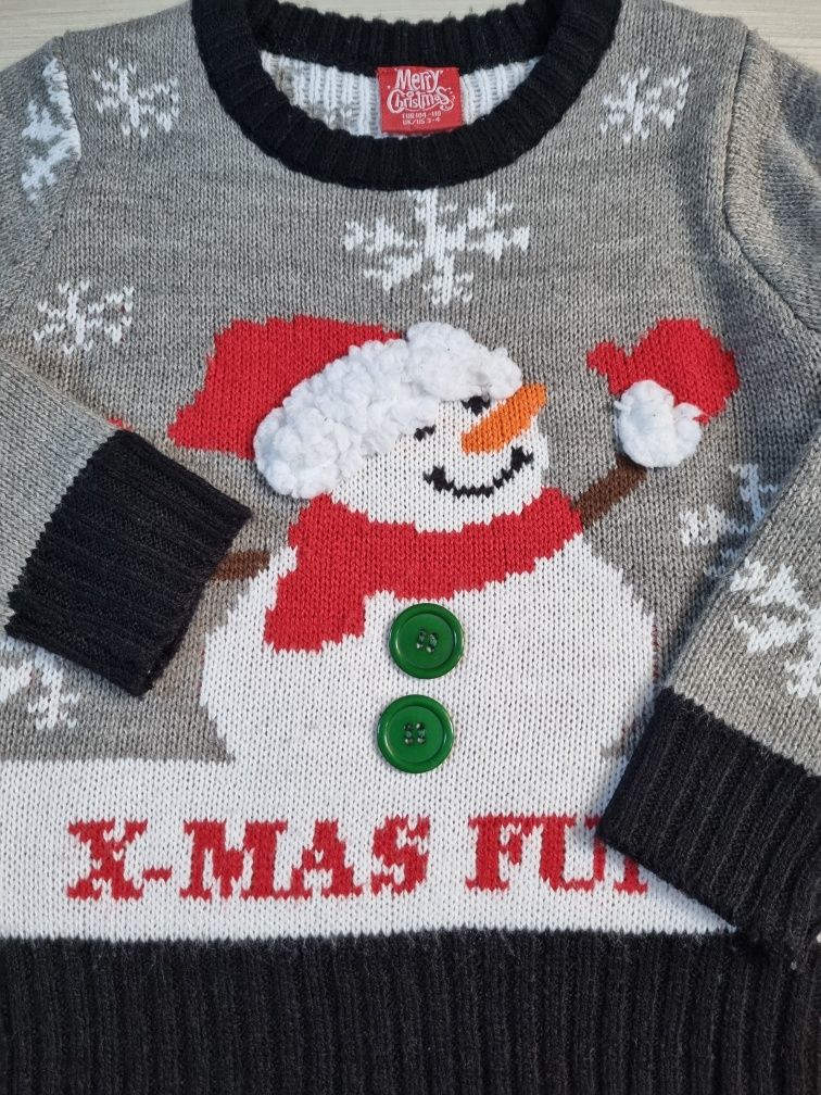 Sweter świąteczny roz 104