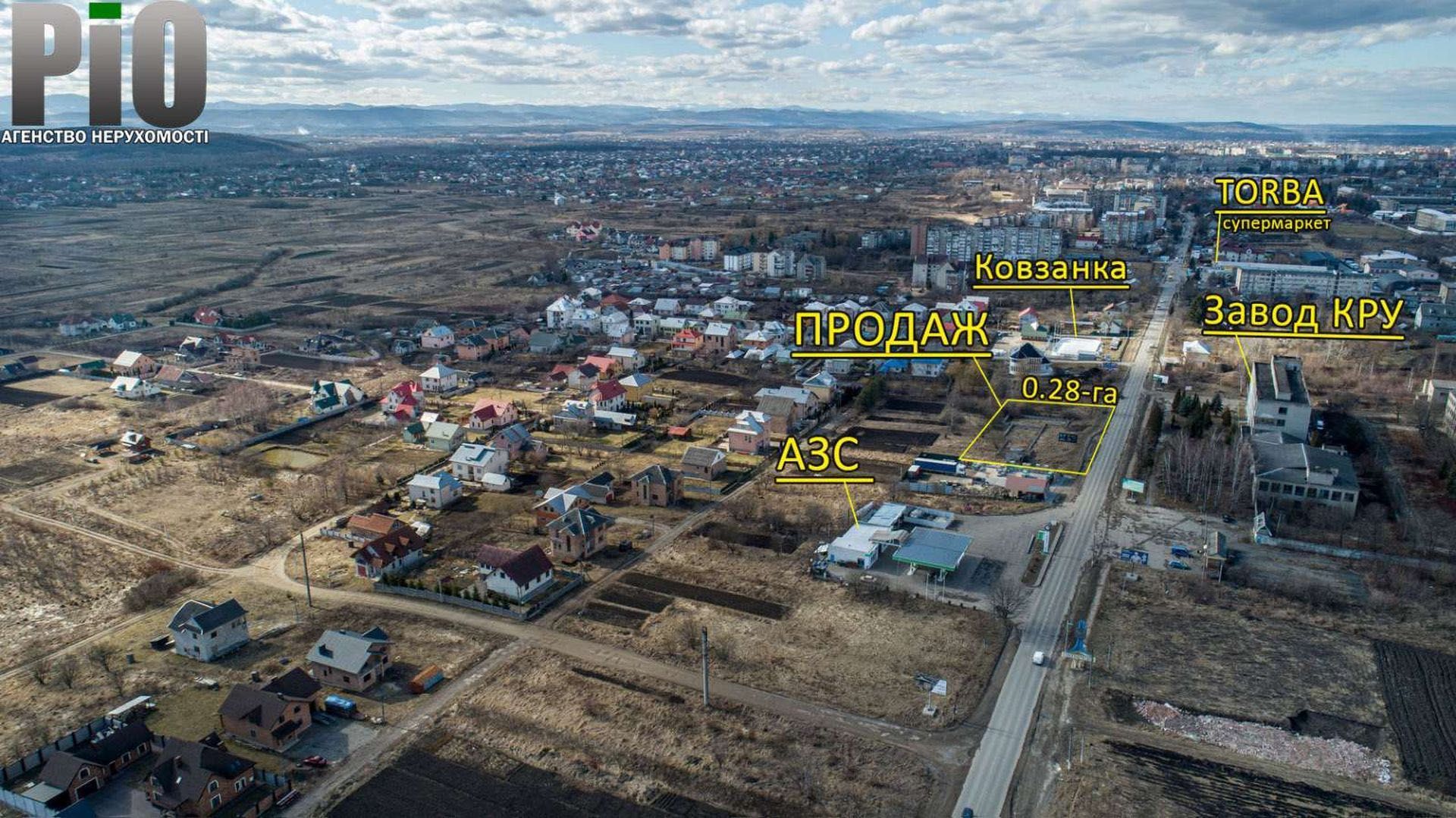Ділянка для комерційного будівництва біля центр.дороги.