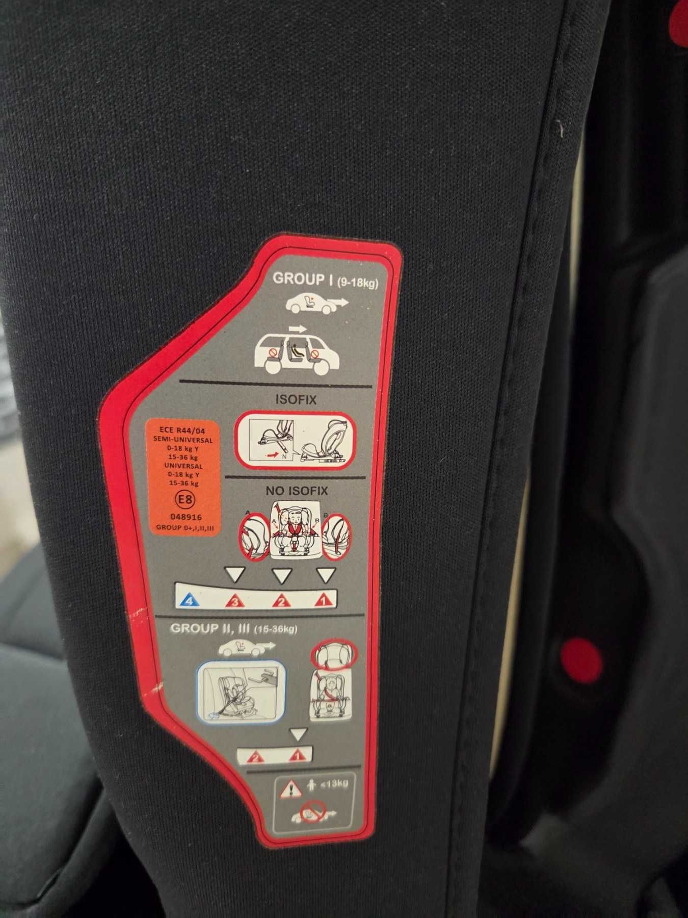 Автокрісло Lionelo Sander Isofix (0-36 кг) Сіре